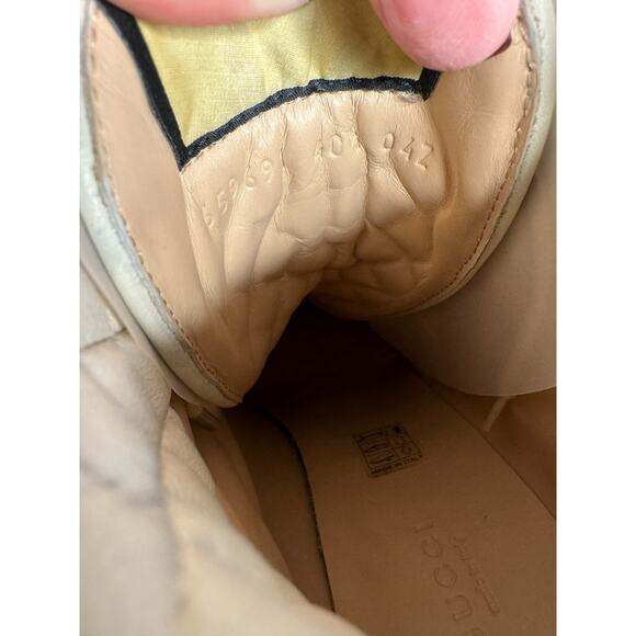 Gucci NIB GG Supreme Combat Boots in White Size 40.5 - Picture 13 of 16